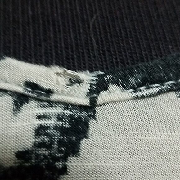 Stetson Cream & Black Cold Shoulder Aztec Top (S) - Picture 2 of 5